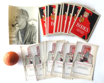 A grouping of Rockwell family ephemera including an unframed black and white photo of Norman