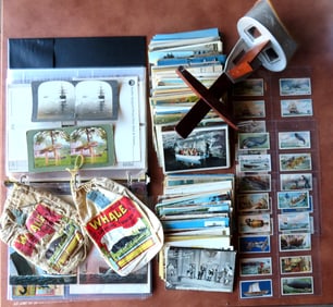 A large grouping of ephemera including approximately 320 postcards, most 1950-60 but some earlier,