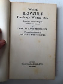 Autographed book signed by author C.S. Mongrieff with a poetic inscription under his signature,