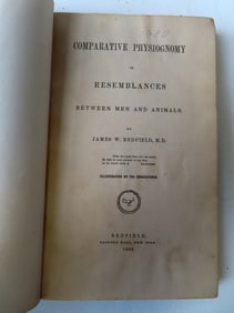 Comparative Physiognomy or Resemblances Between Men And Animals by James W. Redfield M.D., published