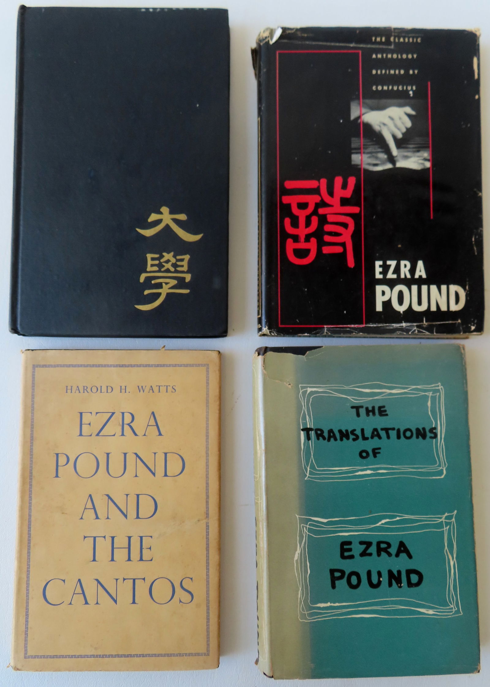 Four books by Ezra Pound, 3 with original dust jackets and all in good condition. See photos for (1 of 3)