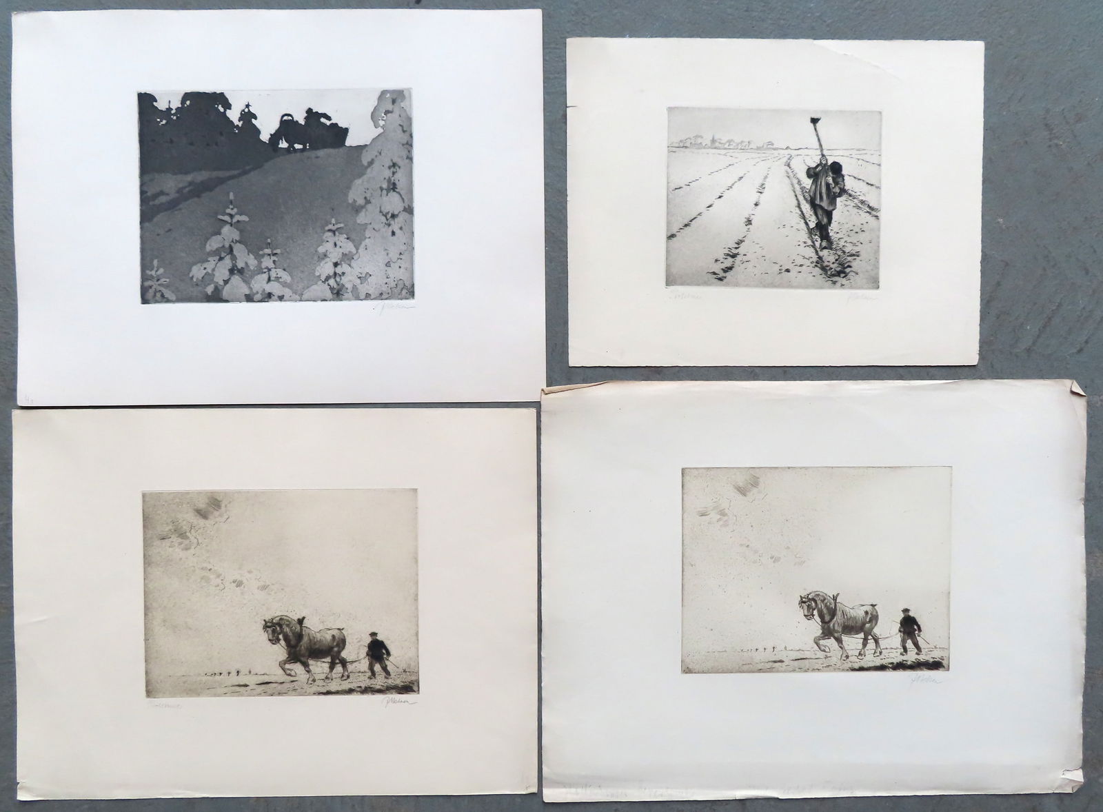 Jacobus Belsen, active in Russia, Germany & NY City - b. Russia 1870 - d. New York, 1937. Grouping (1 of 8)