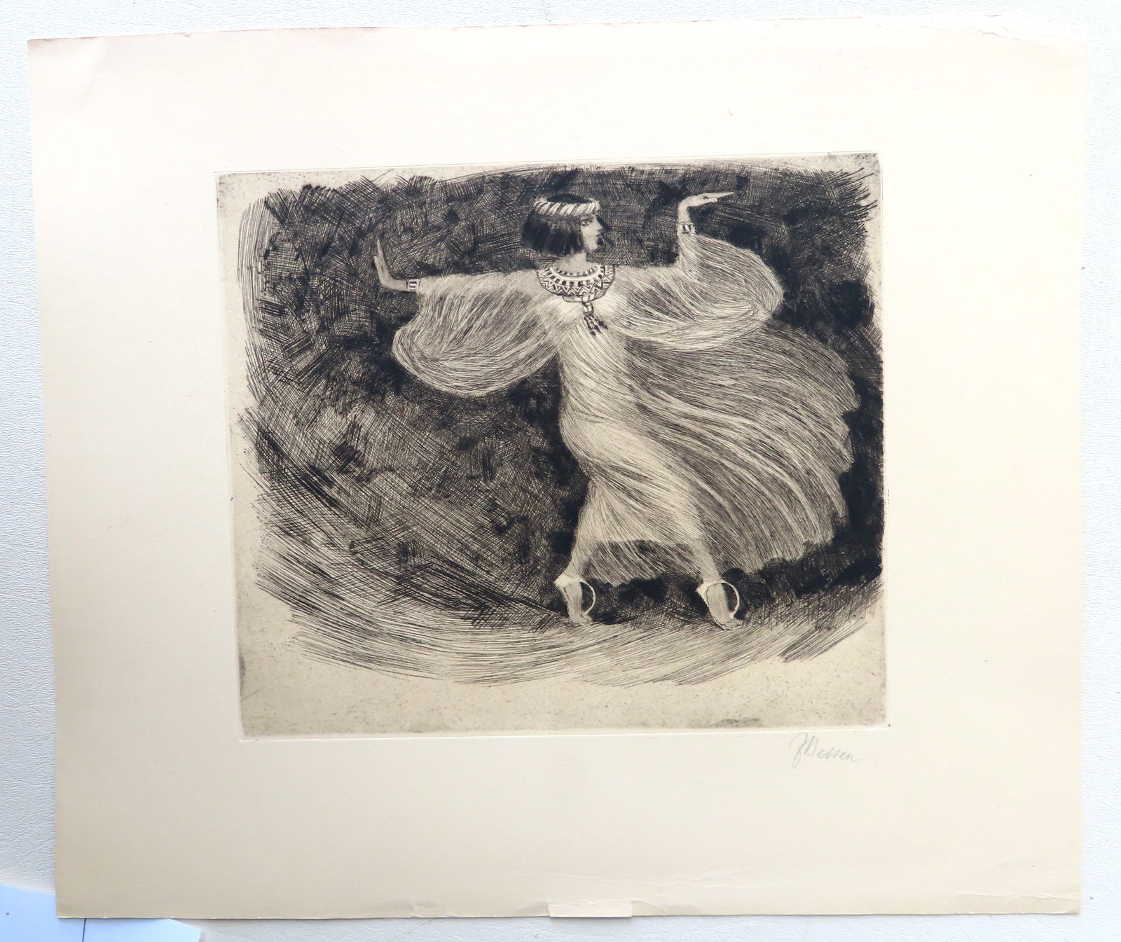 Jacobus Belsen, active in Russia, Germany & NY City - b. Russia 1870 - d. New York, 1937. An etching (1 of 2)