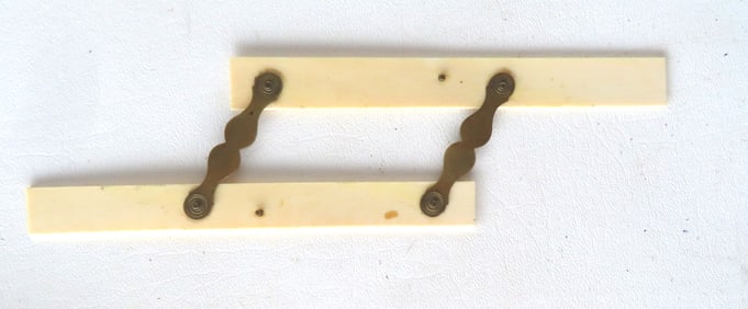 A nautical parallel rule, 19th century. Sold under NYS DEC permit which is not transferable.