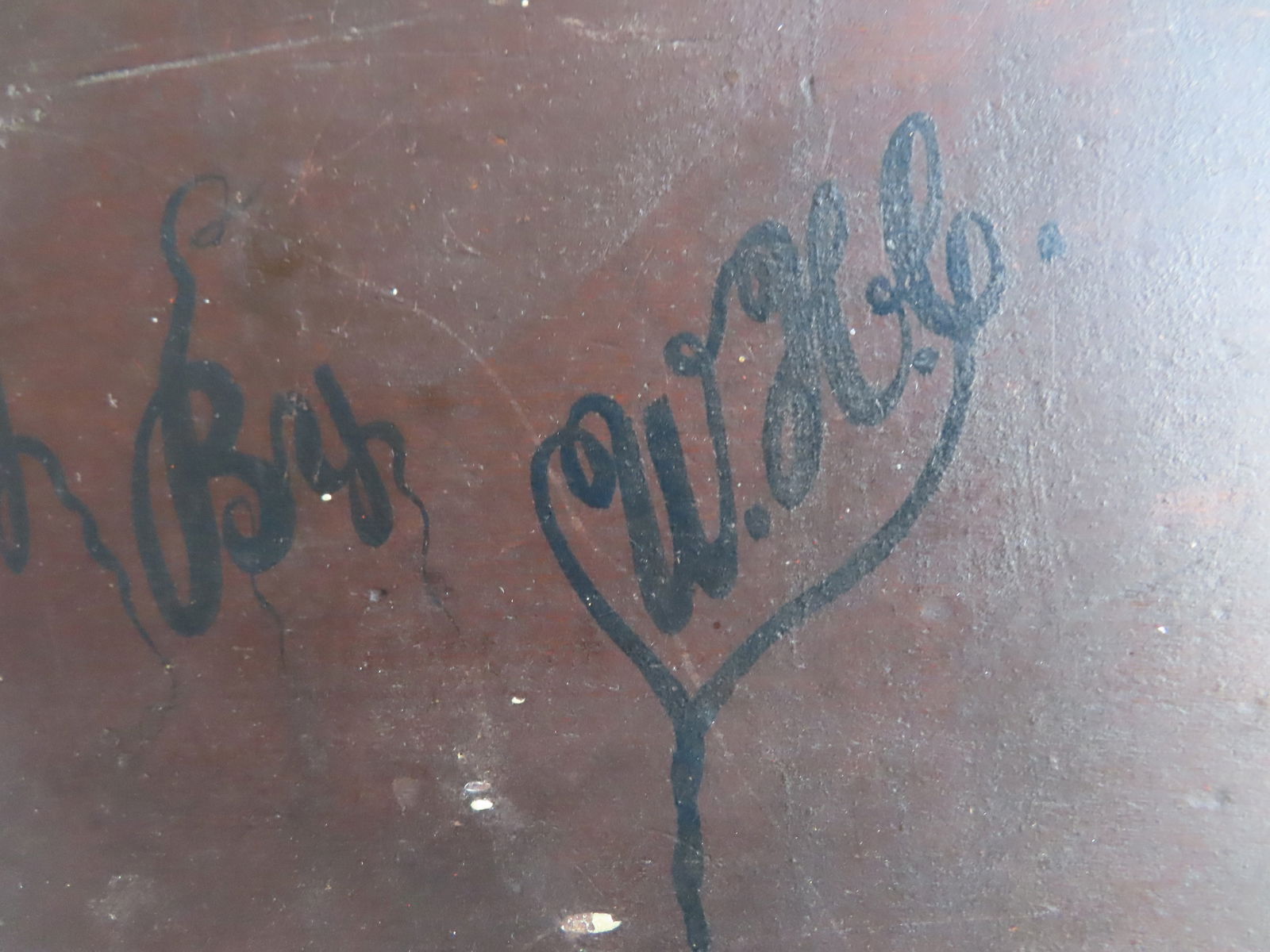 An early hand painted presentation game board, Civil War era, having turquoise and black squares - 10