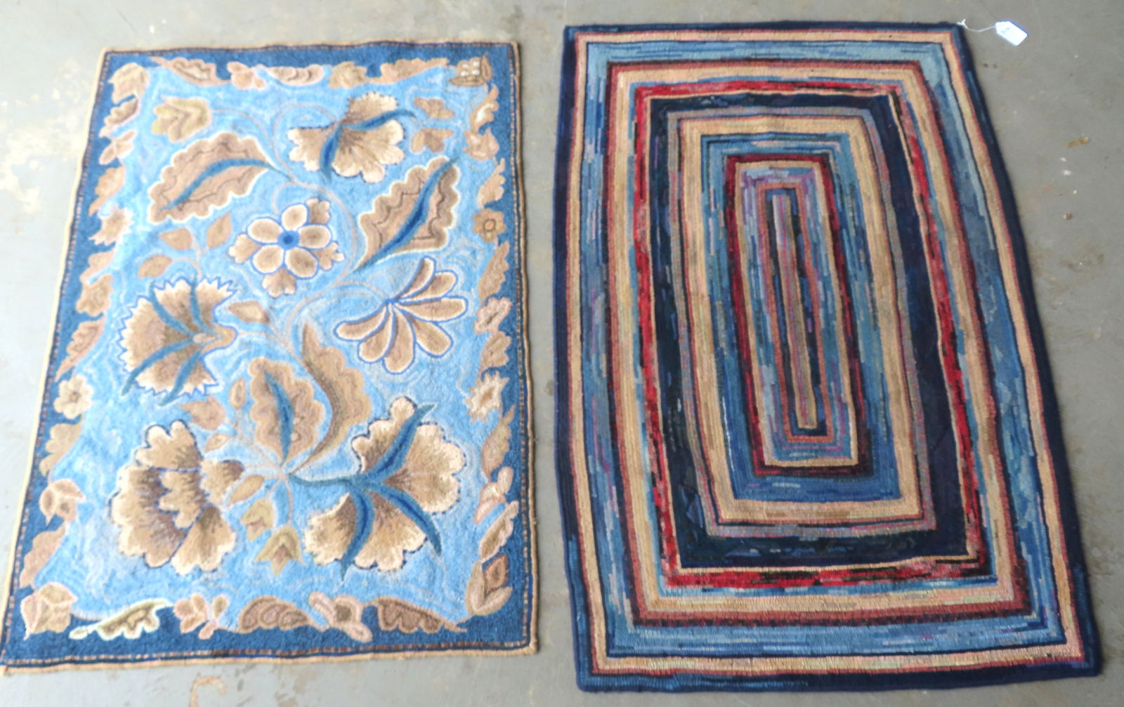 Two very fine hooked rugs, probably early 20th century, both in very good if not excellent (1 of 17)