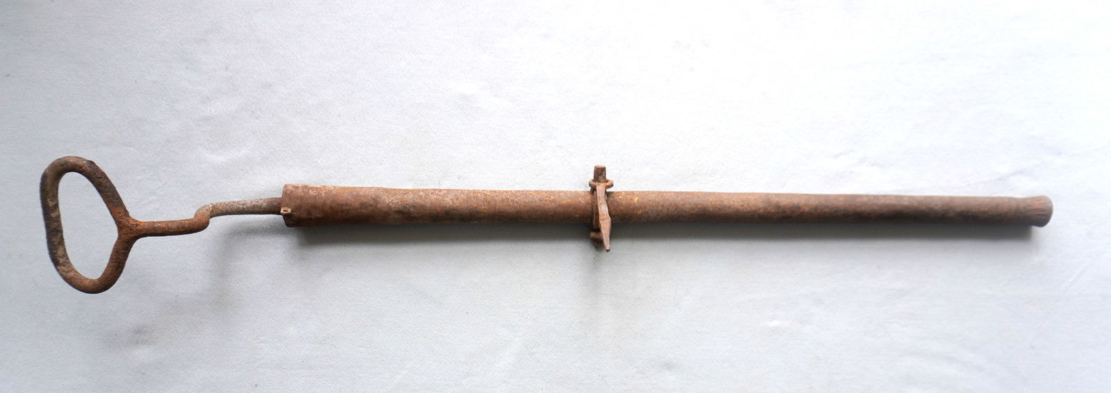 A primitive cast and hand forged iron naval swivel cannon, muzzle loading, probably 17th/18th (1 of 20)