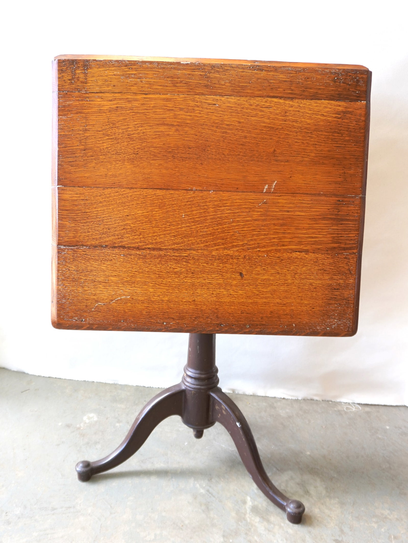 An adjustable architects table with oak top and cast iron base, late 19th to early 20th century. The (1 of 6)