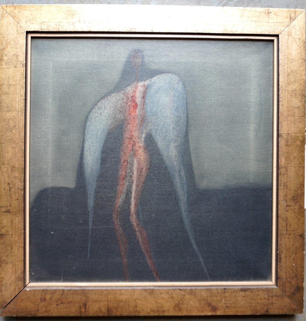 Kristian Kodet, Czech Republic, born 1948. O/C Modernistic figure, signed and dated upper right (1 of 7)