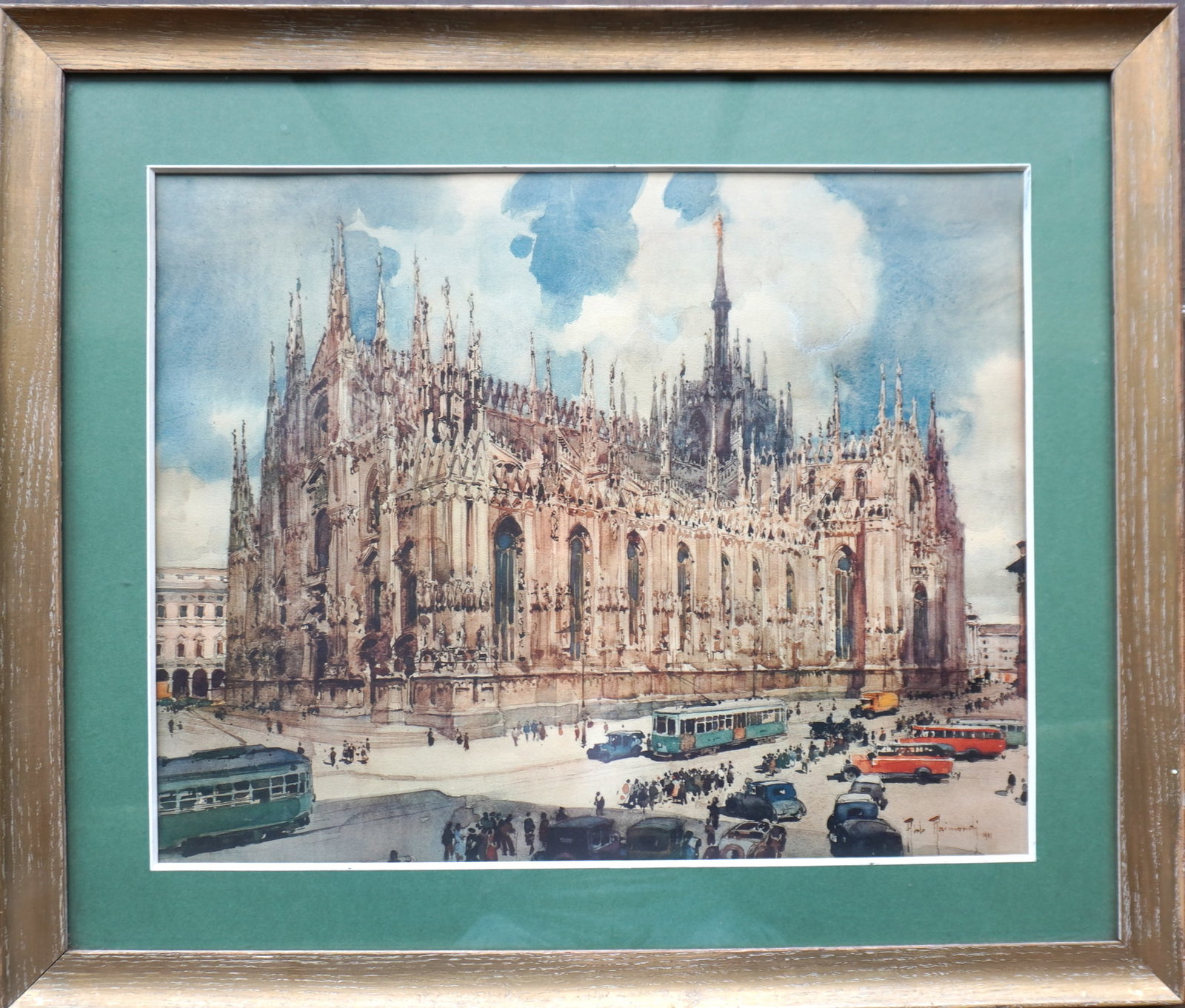 Aldo Raimondi, Italy 1902-1998. A very fine W/C of the Cathedral of Milan (Metropolitan (1 of 7)