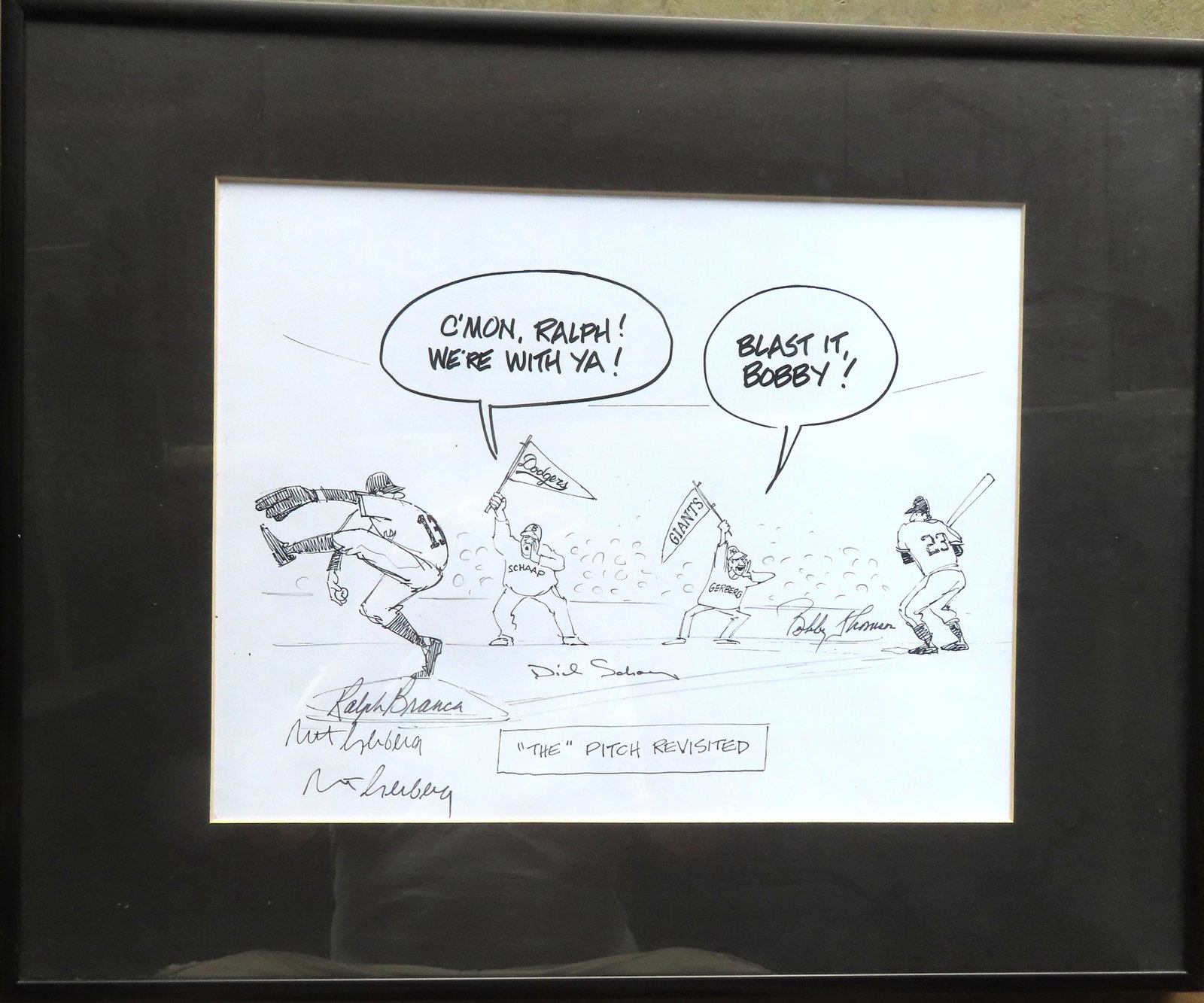 Mort Gerberg, NY comic Illustrator, b. 1931. Appears to be a print (or possibly pen and ink) comical (1 of 4)