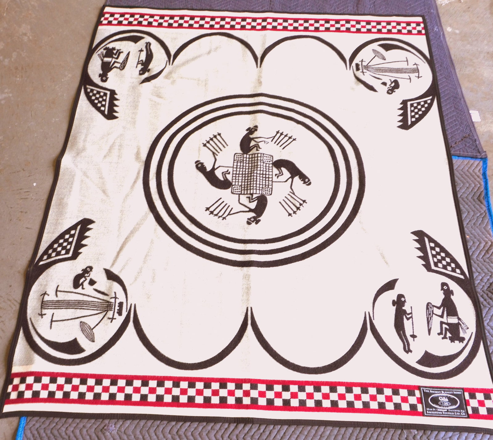 A "Gila" wool blanket limited edition "Ancient Blanket Series" 550/1000, by Salamandre for (1 of 14)