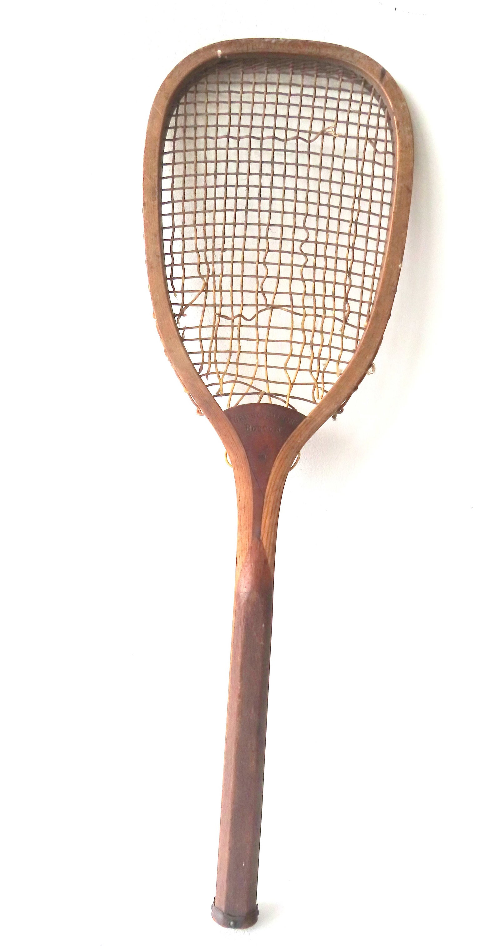 A scarce tennis racket signed "Wright & Ditson / Boston / 13 ", and also marked "The Wentworth" mode (1 of 10)