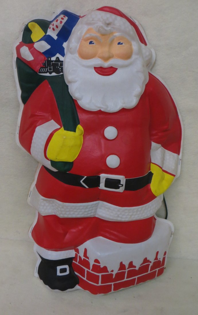 Light-up Santa display by Glolite Corp No. 95 - unopene: Light-up Santa display by Glolite Corp No. 95 - unopened - never used - circa 1950.