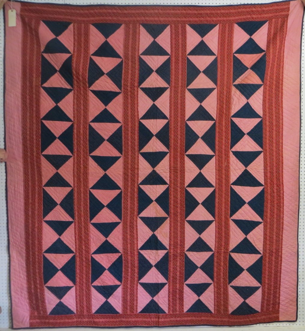 Patchwork quilt - 87" x 95". Provenance: Found in the : Patchwork quilt - 87" x 95". Provenance: Found in the Jerome Deyo estate, Poughkeepsie NY.