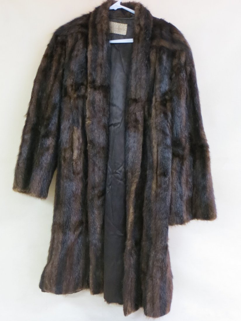 Mink coat labeled "The Up To Date Co." Kingston NY.: Mink coat labeled "The Up To Date Co." Kingston NY.