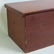 Small early blanket box in old red paint with interior - 2