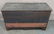 Early single drawer blanket box in old paint - top & - 2