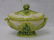Five good pieces of majolica including 7"D leaf plate, - 6