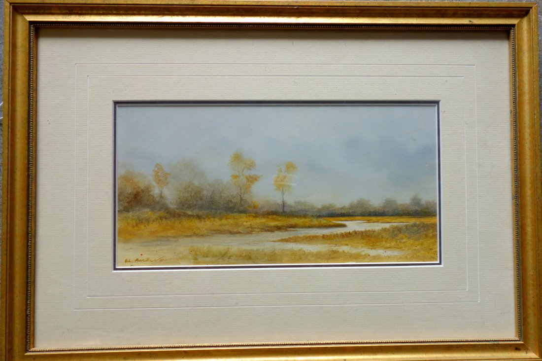 Al Barker, NJ born in 1941 - Oil on masonite Landscape (1 of 4)