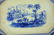 Large octagonal blue and white transferware plate - 2