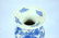 Large blue and white floor standing vase decorated with - 2