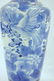 Large blue and white floor standing vase decorated with - 3