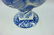 Large blue and white floor standing vase decorated with - 6