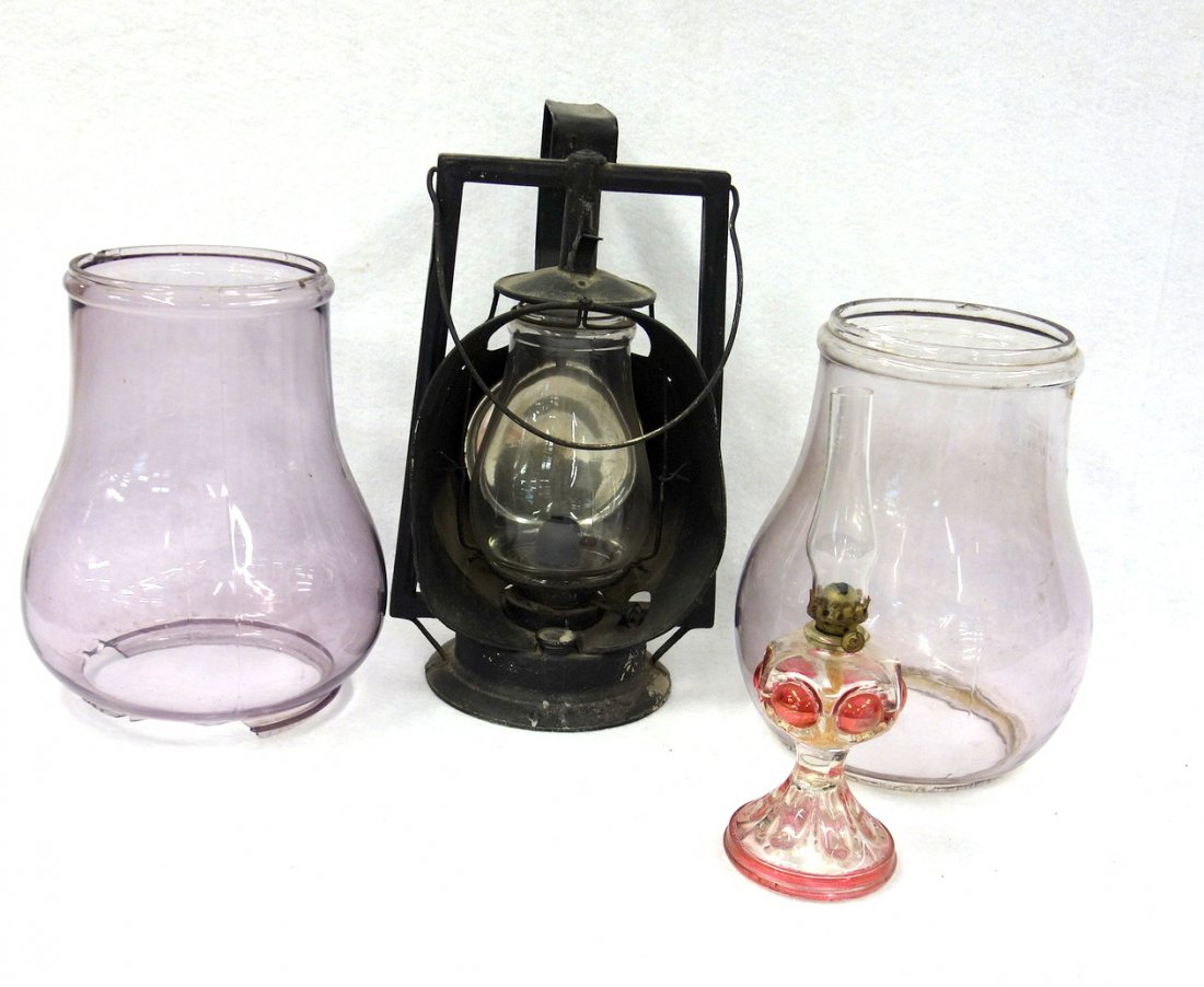 Grouping of old lighting related articles including (1 of 3)