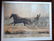 Hand colored trotting lithograph entitled "Black Hawk - 2