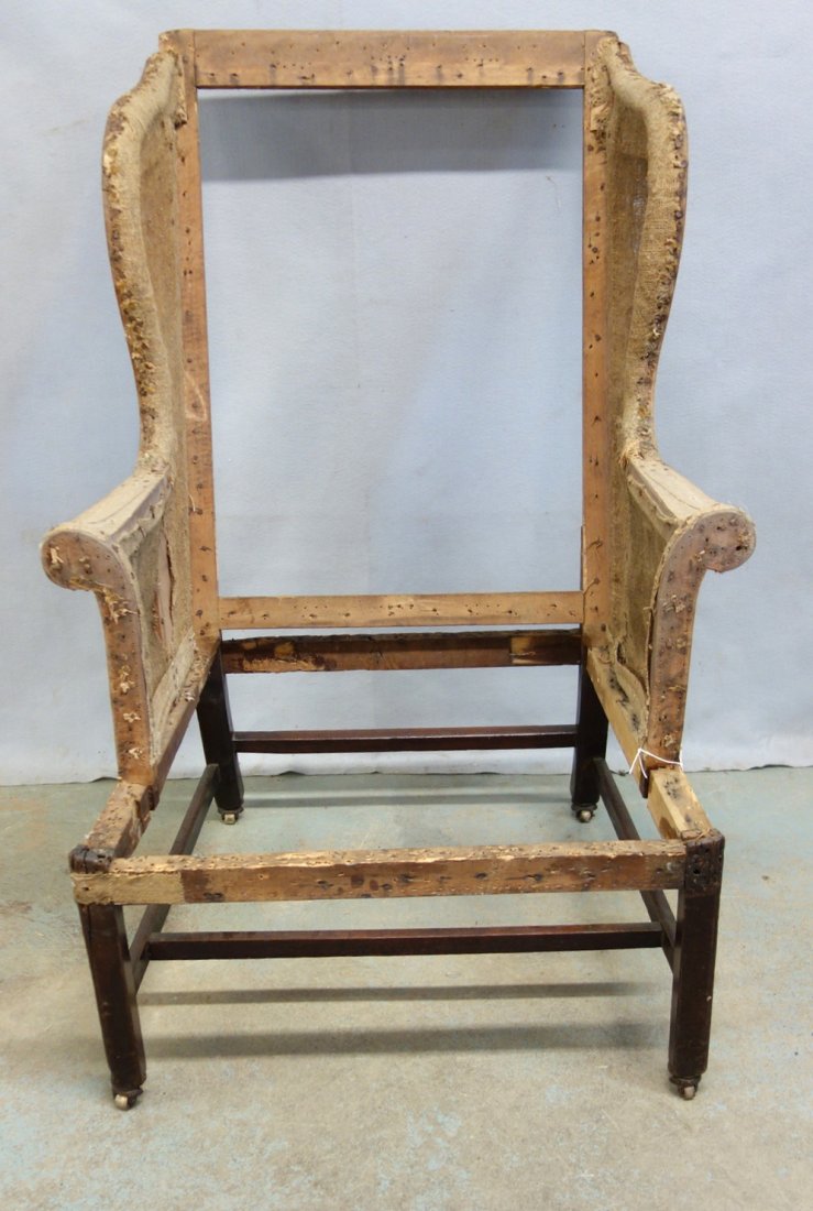 Chippendale wing chair, probably New England origin, (1 of 7)