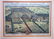 Large folio hand colored 18th century print of a large - 2