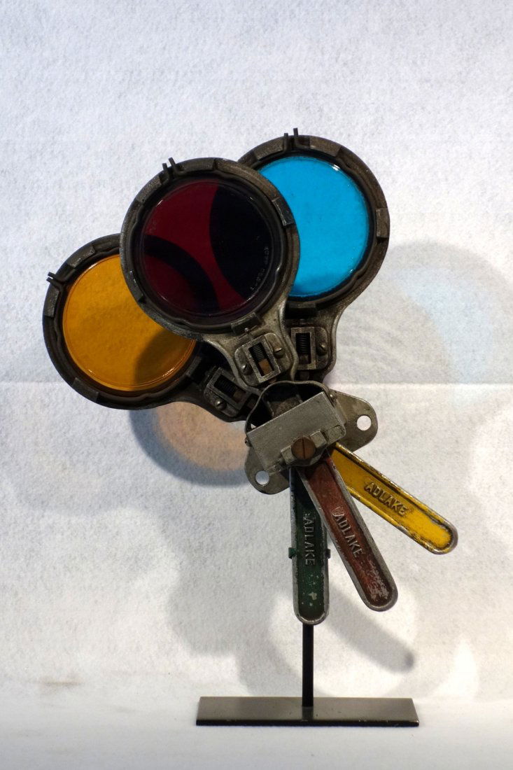 Signed Adlake subway signal lights (semaphore) with (1 of 4)