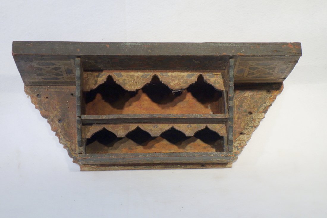 Wonderful hand painted continental wall unit with (1 of 7)