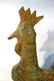 Primitive folk art copper rooster weathervane with - 4
