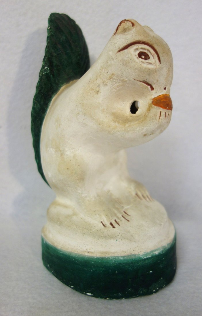 Chalkware squirrel in original paint - probably mid to (1 of 5)