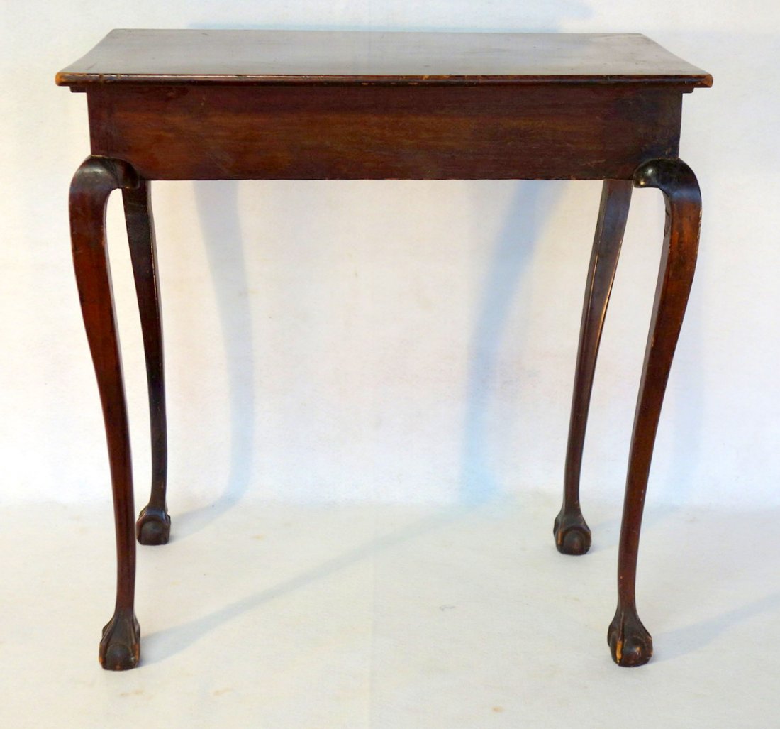 Mahogany Chippendale style work table, top with inlay, (1 of 7)