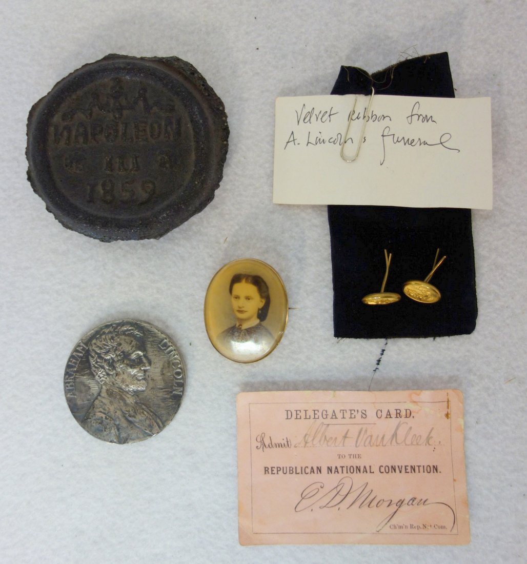 Grouping of mostly political memorabilia including a (1 of 5)