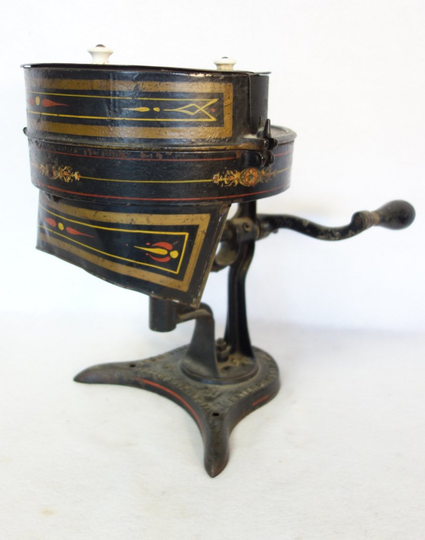 Toleware "Vegetable Cutter No. 49" with original paint (1 of 6)