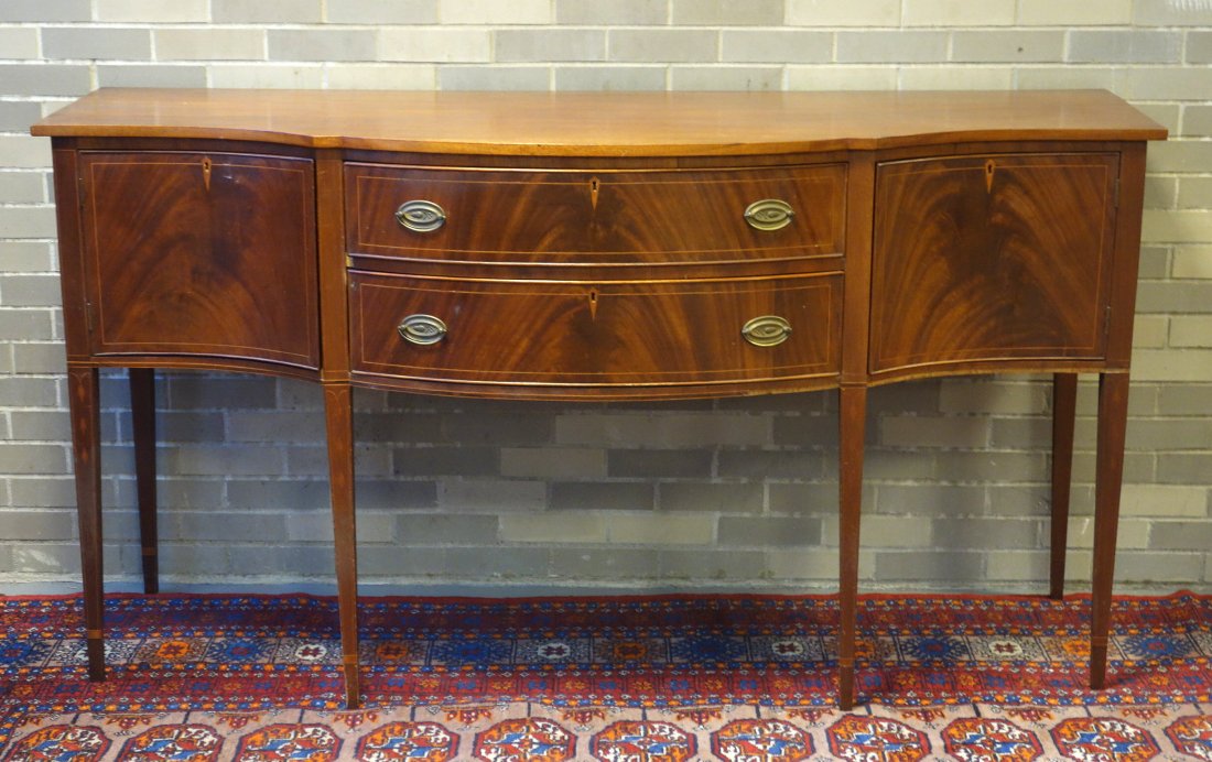 Bench made Hepplewhite mahogany sideboard made by (1 of 4)