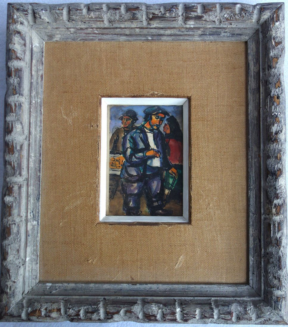 Gerrit Hondius, NYC 1891 - 1970. Modernistic W/C Street (1 of 4)