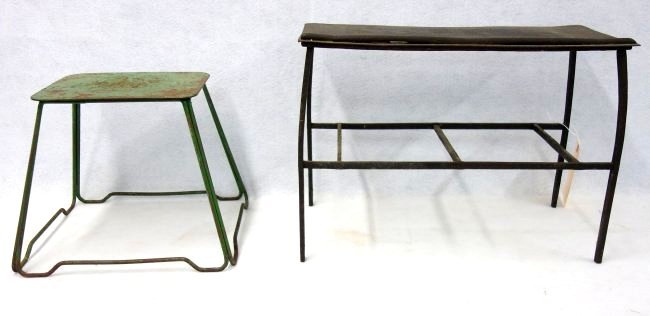 Two iron objects including an 18th century hand forged (1 of 3)