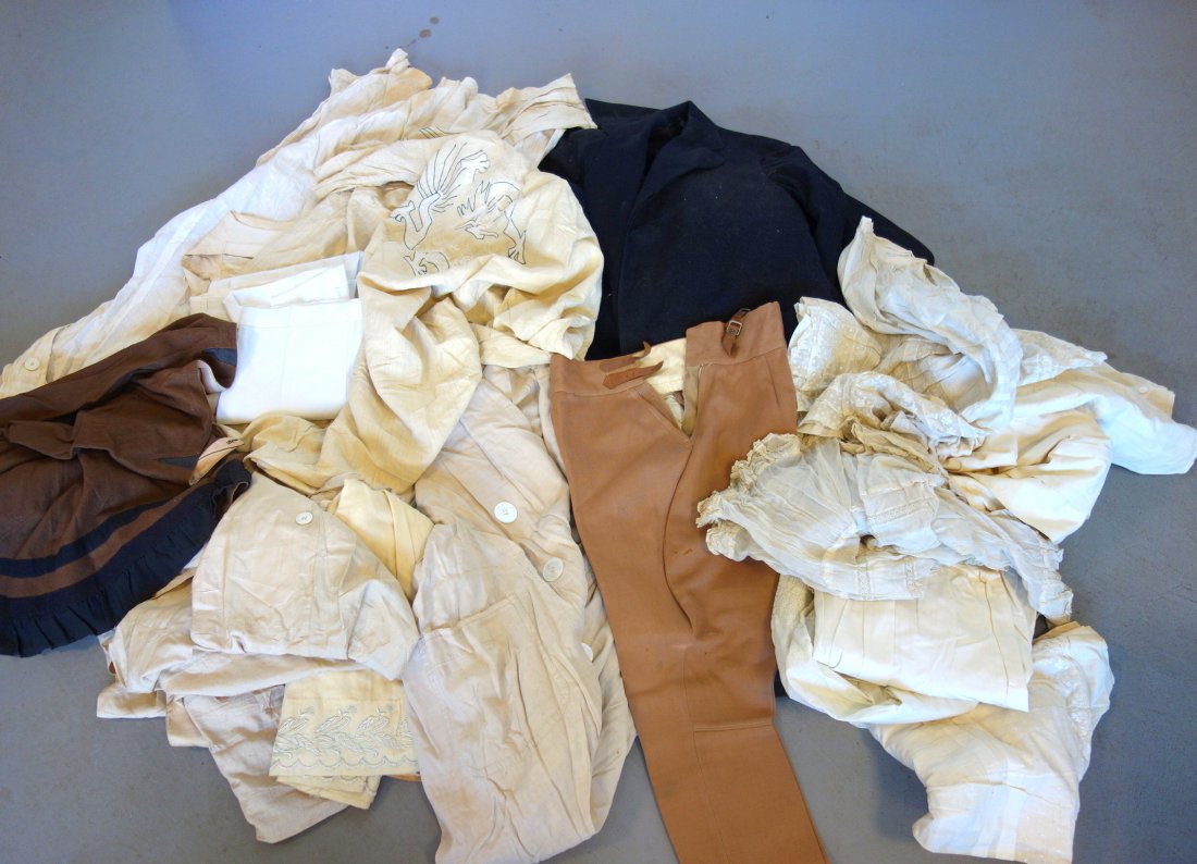 Three boxes of vintage clothes including man's driving (1 of 9)