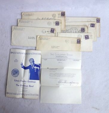 Grouping letters from the Big Band era including (1 of 3)