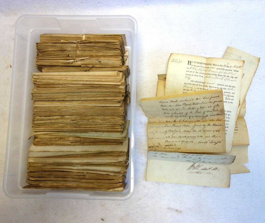 Large grouping of mostly legal documents including (1 of 4)