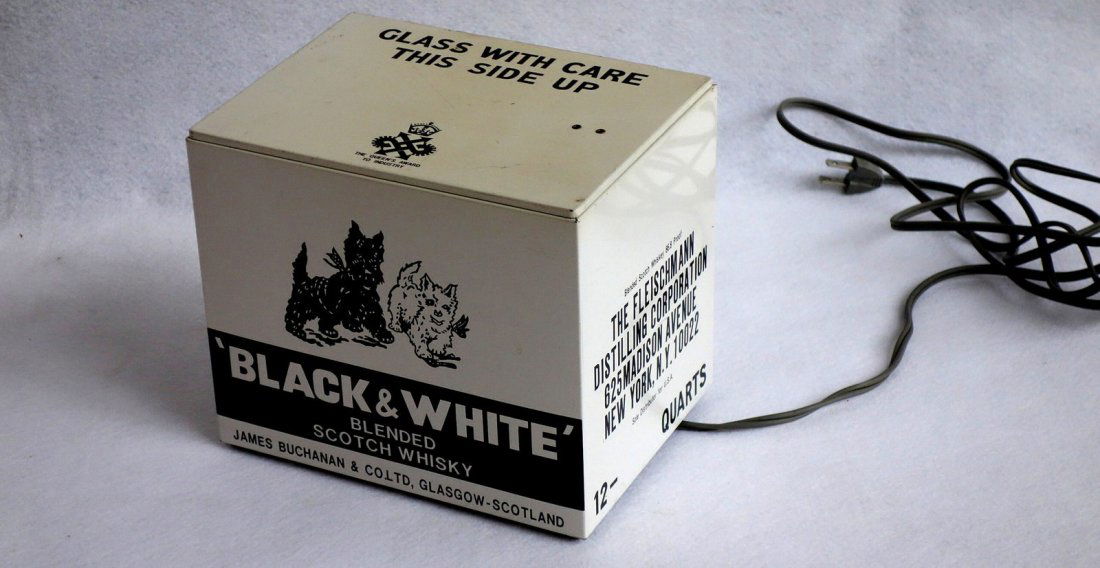 Mechanical liquor store counter top advertising display (1 of 3)