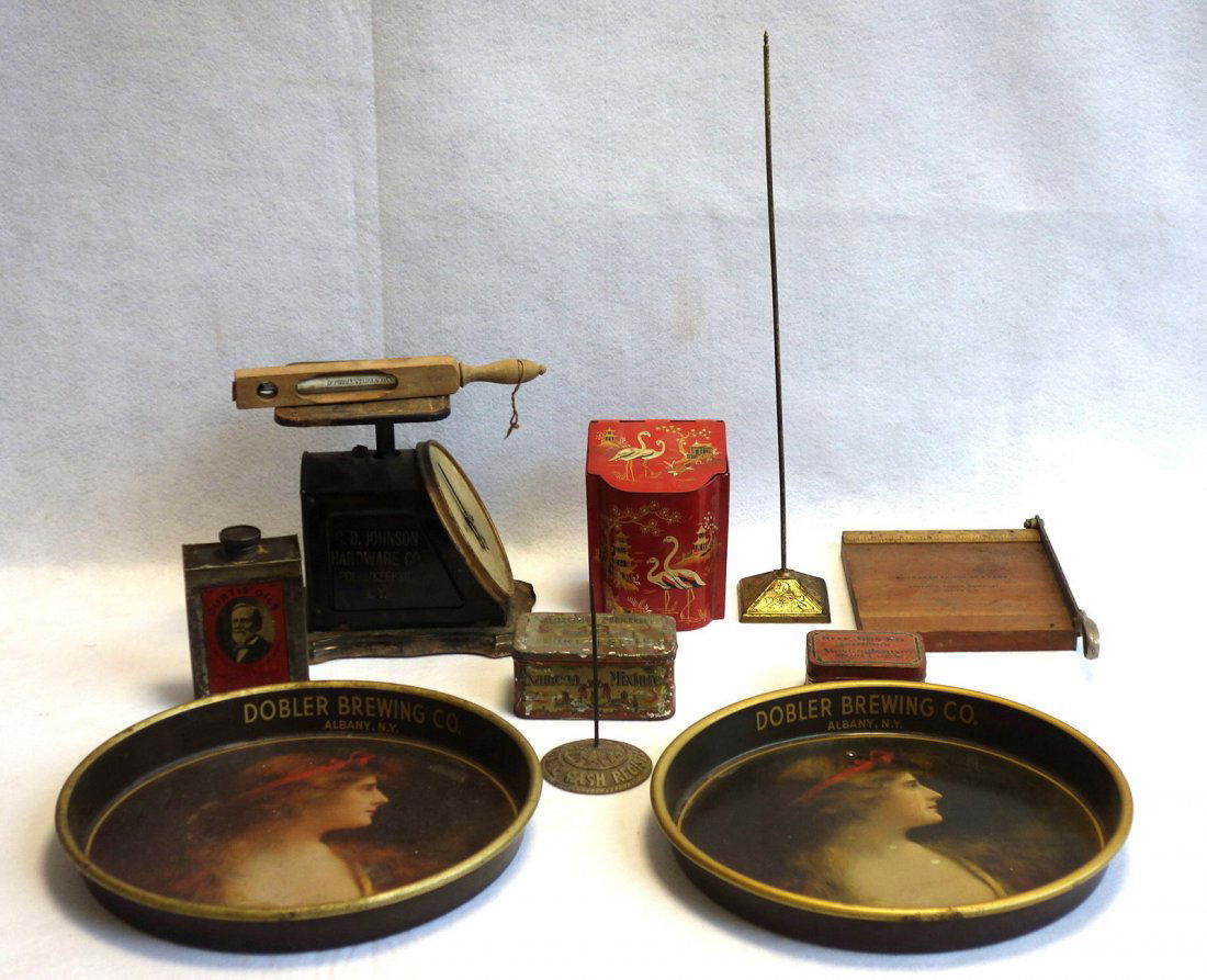 Grouping of advertising articles including 2 Dobbler (1 of 5)