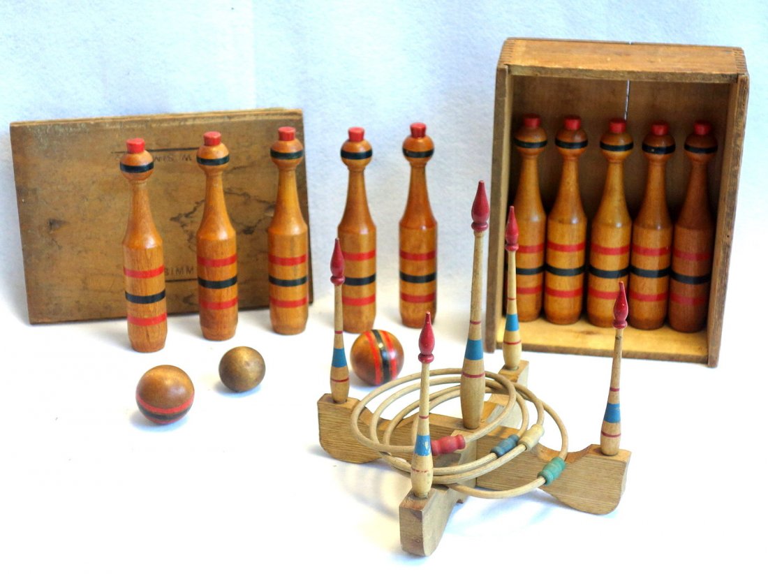 Two old games including "The Excelsior Ten Pins" in (1 of 3)