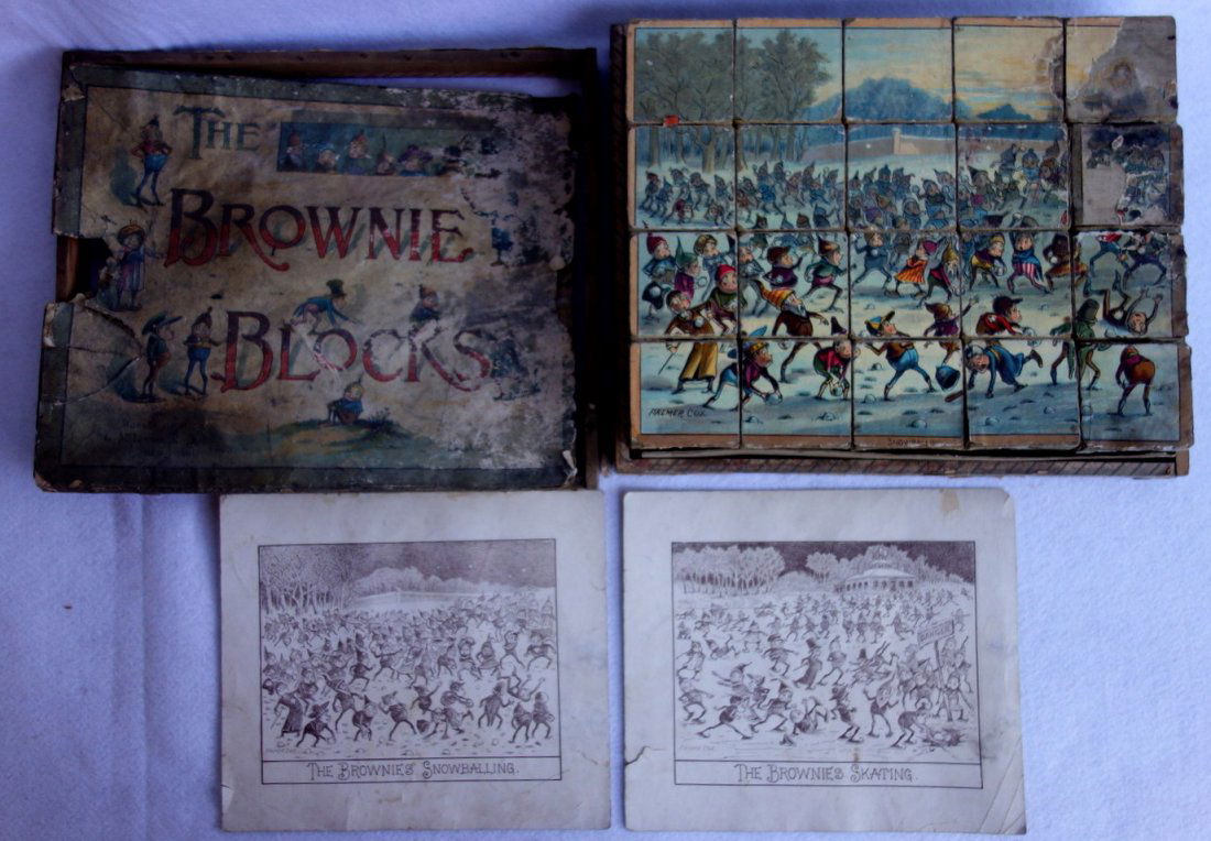 Boxed set of The Brownie Blocks by Palmer Cox  - Box (1 of 4)