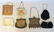 Grouping of 7 lady's purses including beaded, German